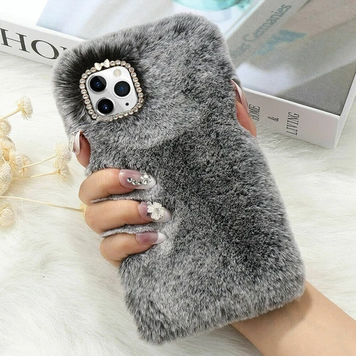 Luxury Plush Fluffy Phone Case For iPhone 11 12 13 14 15 16 Pro Max XR X 7 8 SE - Picture 8 of 14