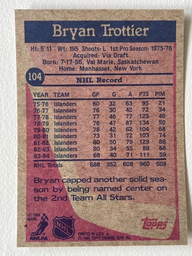 1984-85 Topps Hockey Card Pick From List !! - Picture 193 of 305