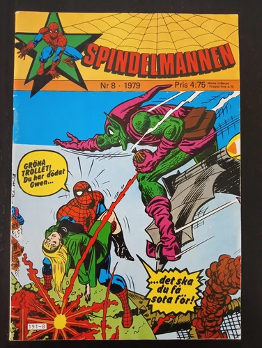 Amazing Spider-Man #122 (1978) - Sweden edition Spindelmannen 8 (1979)