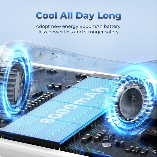 Neck Fan Portable Air Conditioners Personal Fans Ergonomic Fan with Cooling P... - Picture 5 of 8