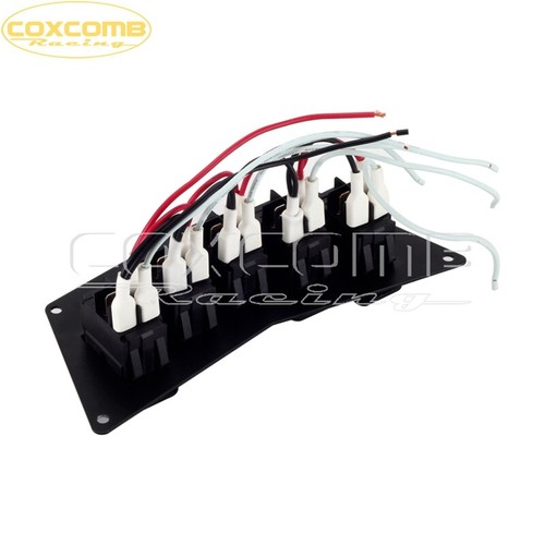 FOR POLARIS RZR 800 900 XP 570 DASH SWITCH PLATE PANEL METAL 5 SWITCHES ROCKER - Picture 7 of 9