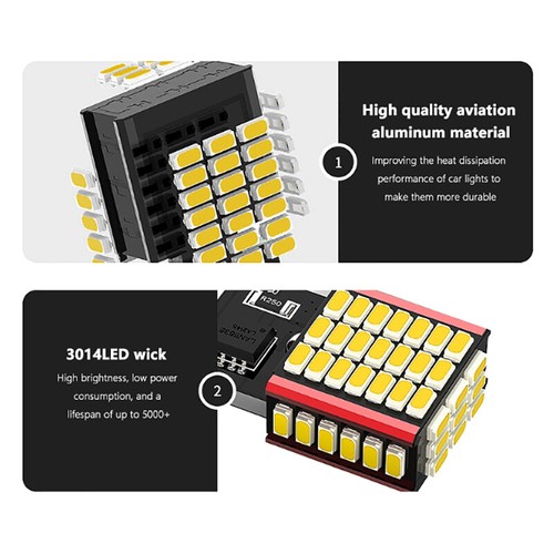 Canbus T15 Led High Power T16 Reverse Lights For Car Bulb Back Up W16W No Hyper - Afbeelding 7 van 8