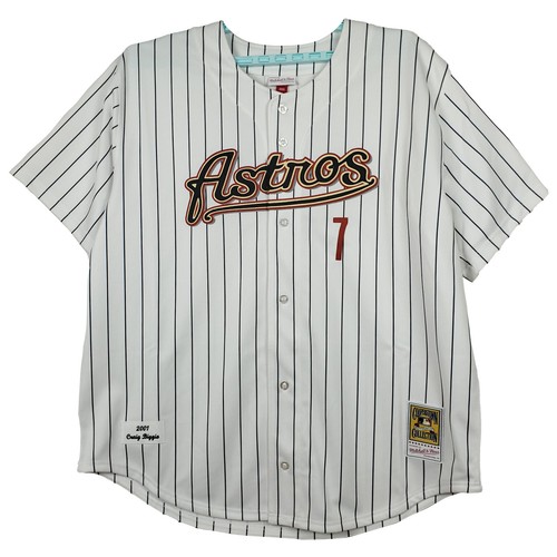Authentic Craig Biggio Houston Astros Mitchell & Ness MLB 3XL XXXL Jersey NWT