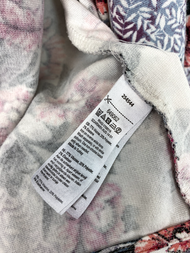 Monsoon Multicoloured Floral Cardigan Open Front 3/4 Sleeve Viscose Blend Size M - Picture 5 of 7