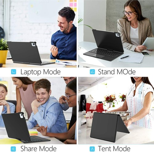 Smart Case Rotate Keyboard Cover For iPad 7/8/9/10th Air 10.9" 4/5th Pro 11 12.9 - Picture 45 of 73