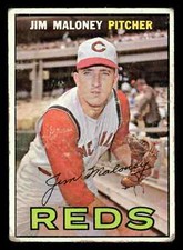 1967 Topps Jim Maloney #80 - Cincinnati Reds