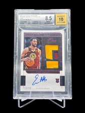 2021-22 Panini One and One Evan Mobley RC Rookie Patch Auto Pink /15 BGS 8.5