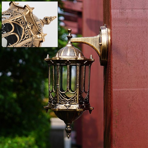 Antique Bronze Outdoor Wall Light Sconce Exterior Light Fixtures / - Picture 12 of 12