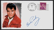 Elvis Presley Featured on Ltd Edition Collector's Envelope Repr Autograph *A990