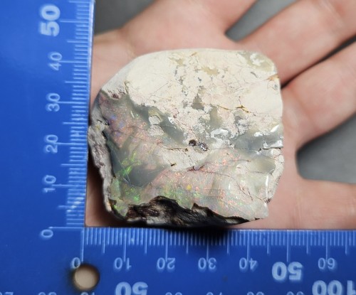 Lightning Ridge Opal Polished & Carved Specimen 205 Carat Lapidary Pink & Green - Picture 16 of 17