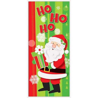 Santa Claus Door Cover Poster Christmas Party Decorations Wall