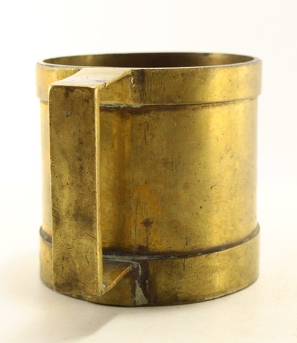 = Antique 1800's Mercantile Measure Cup, Solid Bronze/Brass - Picture 7 of 24