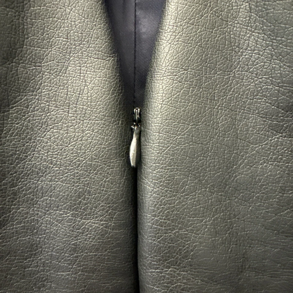 HOT DRESS! McQ by Alexander McQueen IT 40 / US 4 Faux Leather Zip Mini Dress - Image 3 of 4