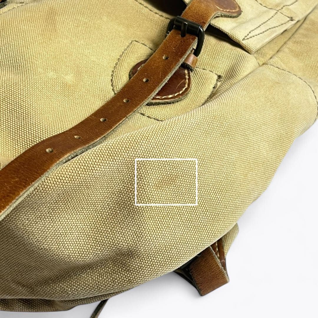 RRL LEATHER CANVAS BAG レザー バッグ RRL DOUBLE RL Ralph Lauren Leather Canvas Bag #EC ZCA | eBay