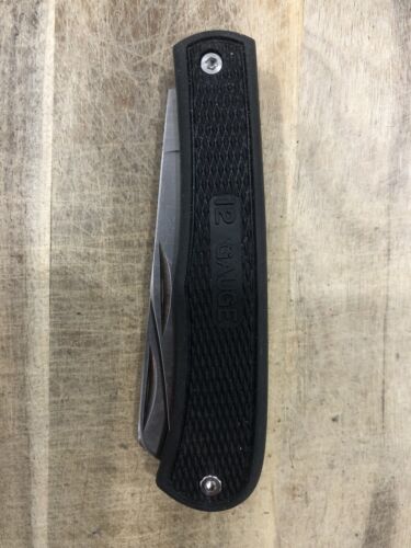 Vintage United Cutlery Japan 4 3/8" Closed 2 Blade 12 Gauge Trapper Knife As New - Picture 9 of 21
