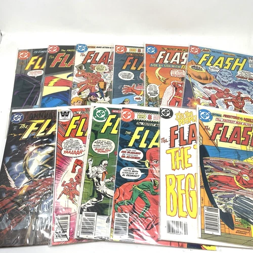 The Flash Comic Book Lot of 12 Issues Whitman DC 70s 80s Vintage