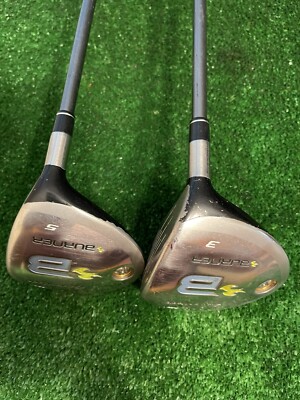 Set of 2 TaylorMade Super Steel Burner 3+5 Woods Ladies Graphite Shafts Set of 2 TaylorMade Super Steel Burner 3+5 Woods Ladies Graphite Shafts