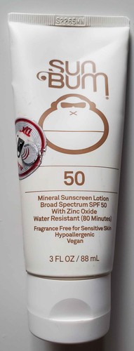 Sun Bum LSF 50 Mineralische Sonnenschutzlotion mit Zink Wasserfest 3oz (9/24) - Bild 1 von 2