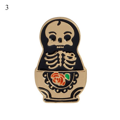 Halloween Punk Gothic Style Enamel Pin Lapel Collar Corsage Brooch Jewelry Gift - Foto 121 di 154