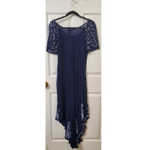 Women's Rayon Navy Sundress Free Size/One Size - Picture 2 of 9
