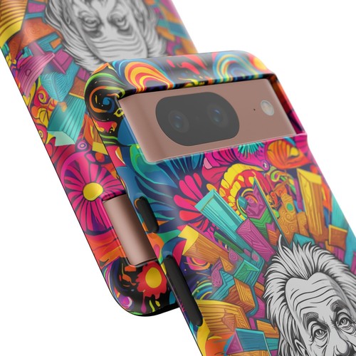 Colorful Einstein Phone Case, Artistic Tough Case for Students, Geek Gift - 第 50/96 張圖片