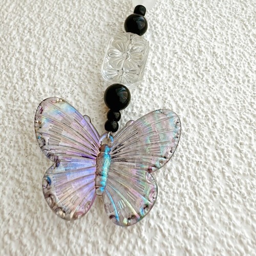 Butterfly Bead Phone Charm Straps Key Hangings Pendants Bag Decoration - Zdjęcie 3 z 8