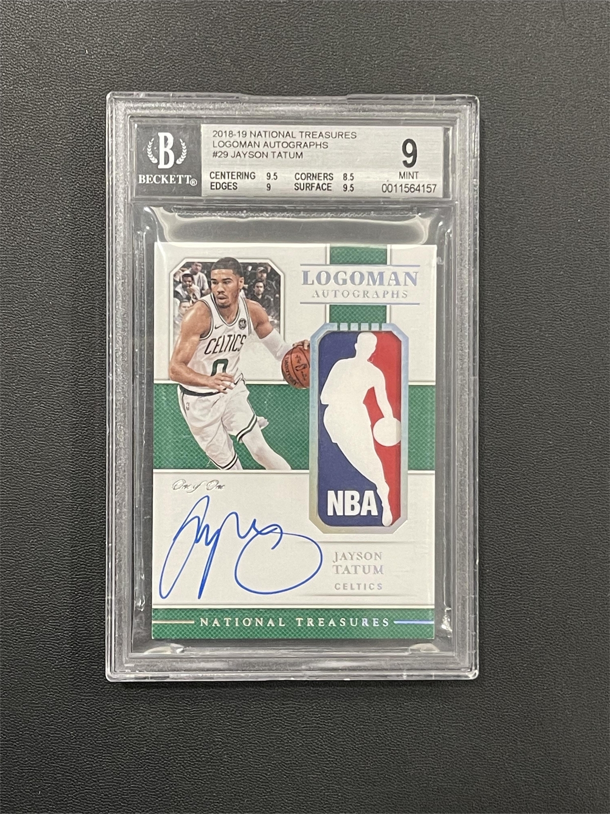ナチュラ 世界1枚 rc jayson tatum nba logoman tag