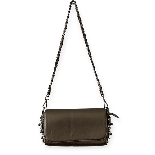 MMS Metallic Studded Chain Crossbody Shoulder Bag Rhinestone Clutch Grunge NEW - Picture 13 of 14