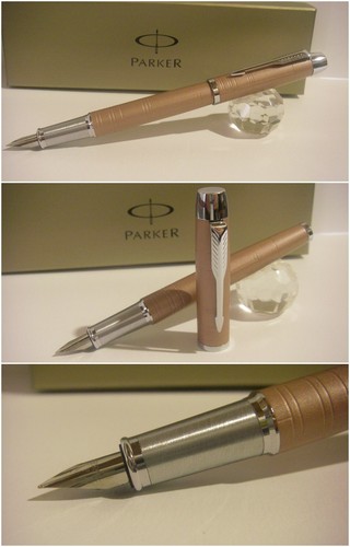 Penna stilografica Parker IM Premium CT Fountain Pen Pink Ciselè