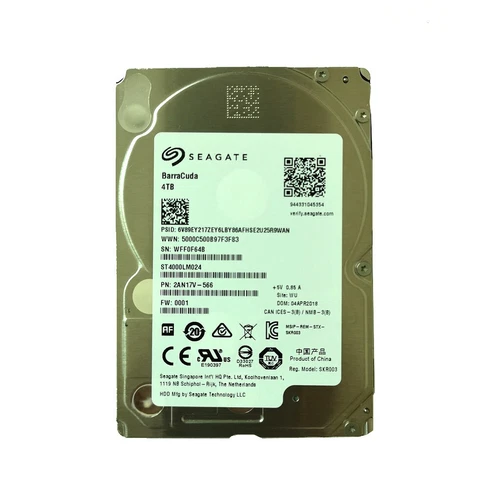 Seagate Barracuda 4TB ST4000LM024 128MB SATA 2.5" Laptop Hard Disk Drive -15mm