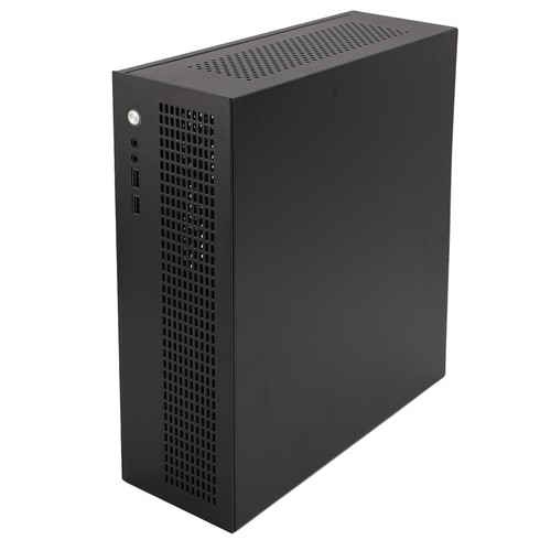 MATX ITX Mini PC Case USB2.0 Interface Dual Cooling Fan Support SSD HDD Smal NEW - Afbeelding 10 van 12