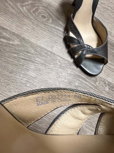 Cole Haan Grey With Snakeskin Detail heels size 8 - Picture 9 of 11