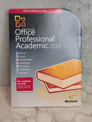 Microsoft Office Professional Academic 2010 Windows with Key - Picture 1 of 4