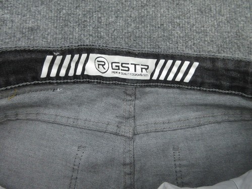 RGSTR Jeans Mens 38 (34x30) Gray Distressed Ripped Moto Biker Knee Panel Stretch - Picture 12 of 15