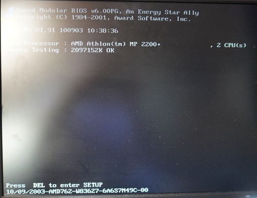 MSI K7D Master Dual Sockel 462 2x Athlon MP 2200+ 2GB RAM GeForce FX 5700 - Bild 12 von 17