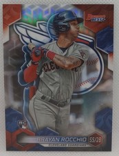2023 Bowman's Best Brayan Rocchio REFRACTOR RC Rookie Cleveland Guardians #19