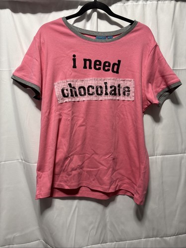 Track I Need Damen-T-Shirt schokoladenrosa Größe 1X