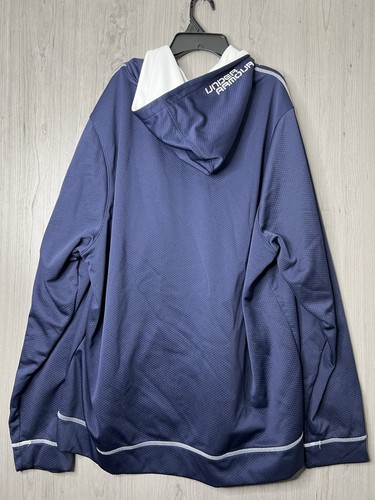 UNDER ARMOUR HERREN SCHWARZ MITTE LOGO LANGARM KAPUZEN SWEATSHIRT GRÖSSE XXXL - Bild 4 von 6