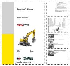 Wacker Neuson 9503 Mobile Excavator Operators Manual PDF