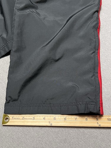 Nike Track Pants Uomo 2XL Nero Rosso Giacca a Vento Zip Caviglia Vintage Y2K - Foto 18 di 18