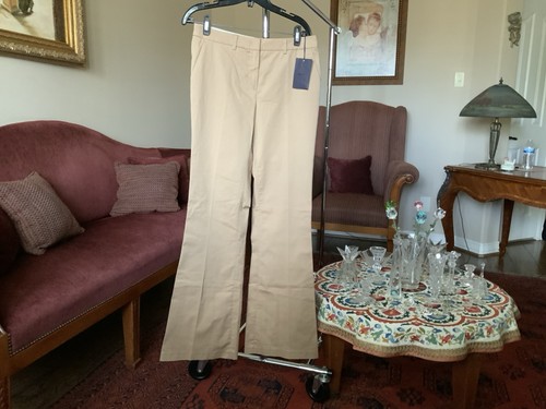 Prada Women’s Sand Trousers Size 42 - Picture 1 of 17