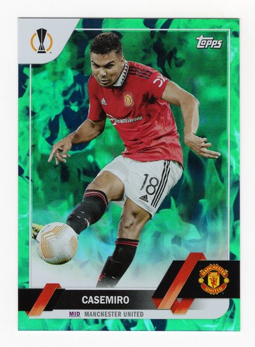 2022-23 Topps UEFA Club Competitions Green Inferno Foil SN 064/125 Casemiro #64 - Picture 1 of 2