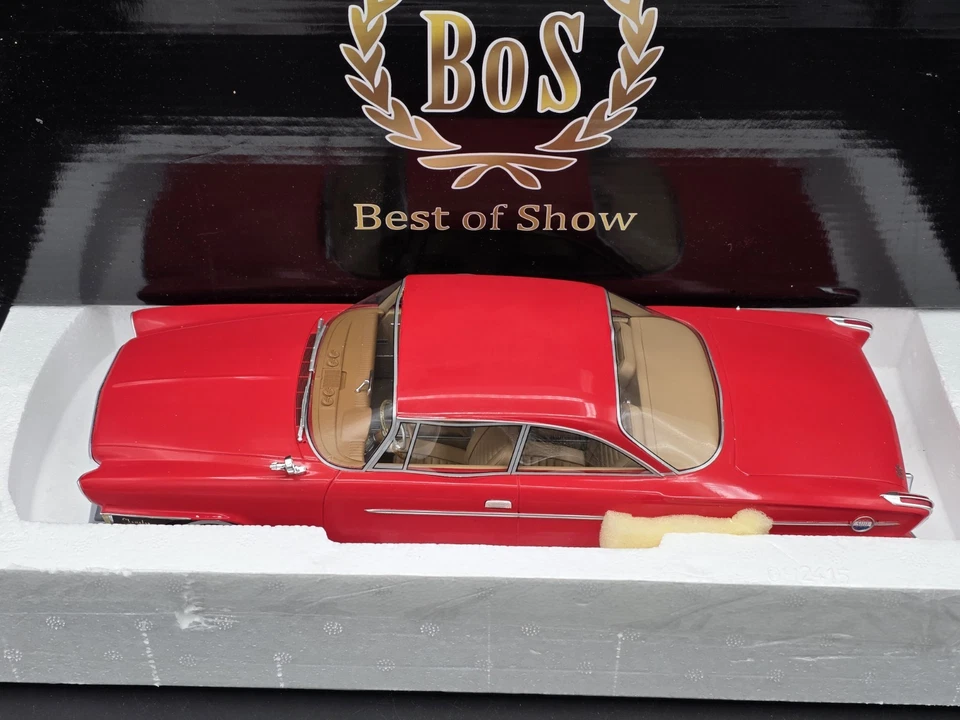 BOS Models 1962 Chrysler 300H Hardtop Red 1:18 Resin Car BOS311 Best Of Show - Image 2 of 4
