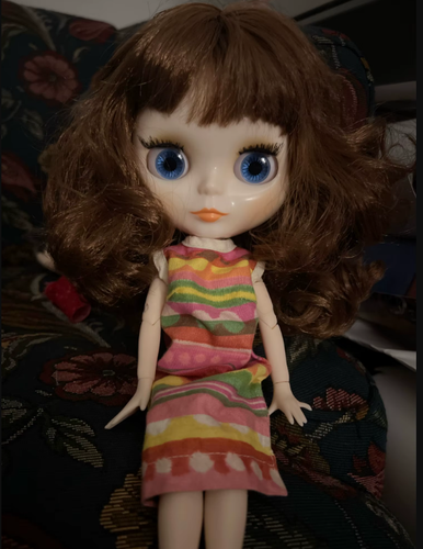 Neo Blythe Doll Brown Hair Short Nude Joint Body White Skin Glossy Face Toys 1/6 - Picture 9 of 24