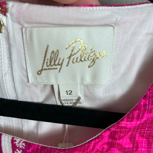 Lilly Pulitzer dress size 12 Mina Sleeveless Minidress skort pink Jungle Floral - Picture 7 of 9