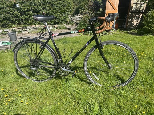 Spa Cycles Steel Frame Custom Tourer In Black With Pannier Rack - Picture 2 of 14