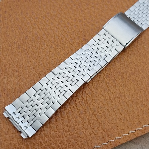 18mm Edelstahl Classic LED LCD Nos unbenutzt 70er Jahre Vintage Uhrenarmband - Bild 2 von 8