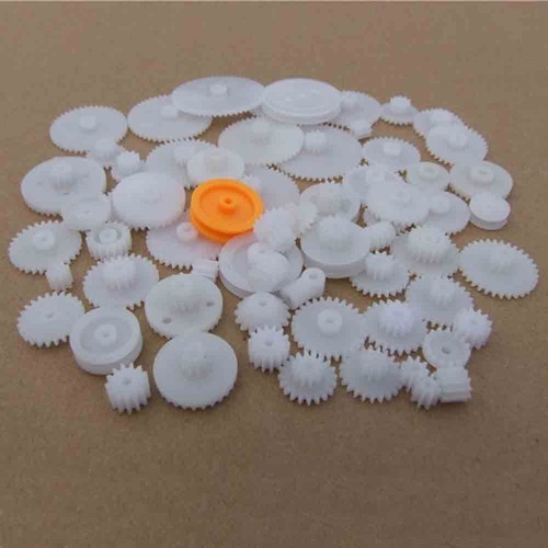 Single Double Layer M0.5 64 Kinds Shaft Crown Worm Gears Cog Wheels for DIY - Photo 2/10