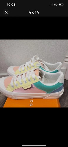 Rocket Hundeschuhe Damengröße 7,5 Rainbow Multi Cheery Blocked CHEERYBLOCKC - Bild 3 von 5