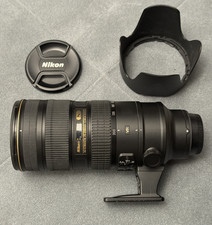 Nikon AF-S NIKKOR 70-200mm f/2.8G ED VR II Lens w/ Hood & Caps Great Condition 
